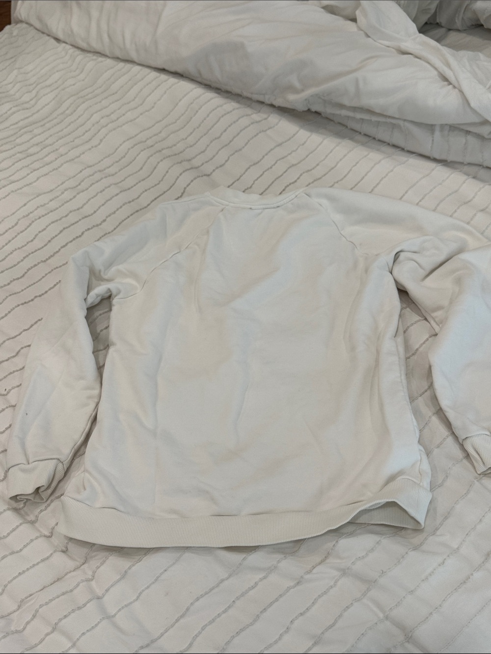Balmain White Crewneck Sweatshirt with Black Logo - Picture 8 of 8